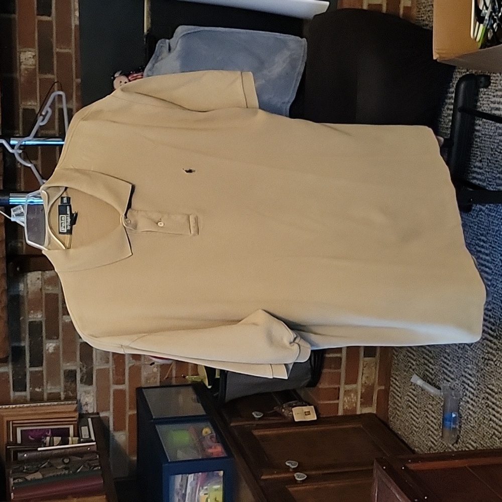 Sz xxl Polo by Ralph Lauren. Tan color